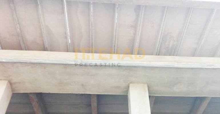 tray slabs roofing system